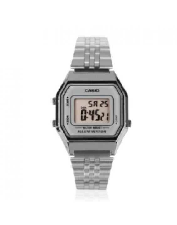 Casio Relógio Digital Vintage LA680WA-7DF Prata