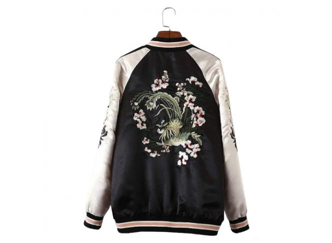 BYDI Jaqueta Bomber Dupla Face Floral
