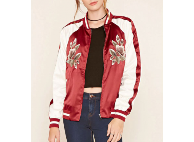 BYDI Jaqueta Bomber Flowers (Cores)