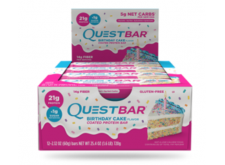 Quest Bar Barra de Proteína (12 unidades) Birthday Cake