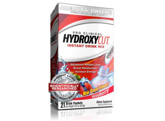 HYDROXYCUT Bebida Instantânea para Energia e Perda de Peso Sabor Wildberry 