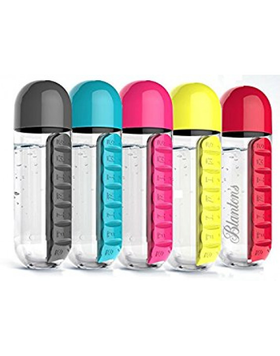 ShopAIS Garrafa com Porta-Remédios 