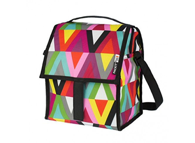 PackIt Freezable Deluxe Large Lunch Bag with Shoulder Strap