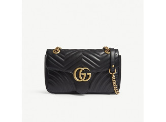 Gucci Bolsa Tiracolo de Couro GG Marmont Inspired