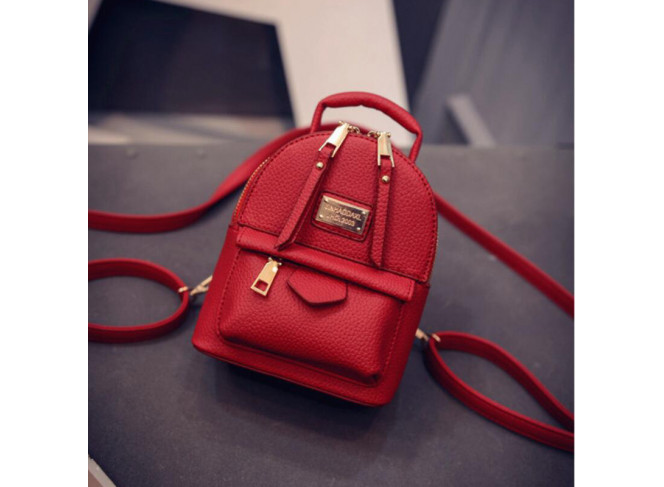 BYDI Mini Mochila de Couro (Cores)