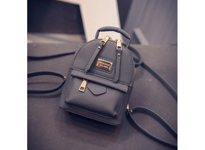 BYDI Mini Mochila de Couro (Cores)