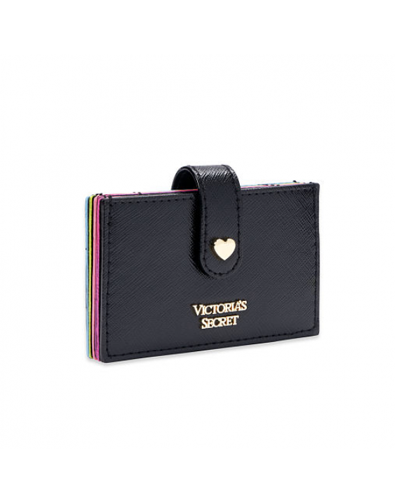 Victoria’s Secret Porta Cartão Sanfonado Rainbow Preto