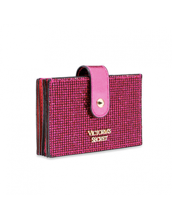 Victoria’s Secret Porta Cartão Sanfonado Sparkle Rosa Pink