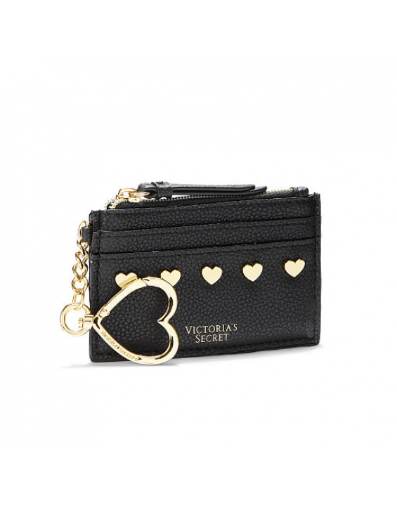 Victoria's Secret Porta Cartão de Couro Heart Stud