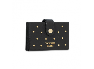 Victoria’s Secret Porta Cartão Sanfonado Studded Preto