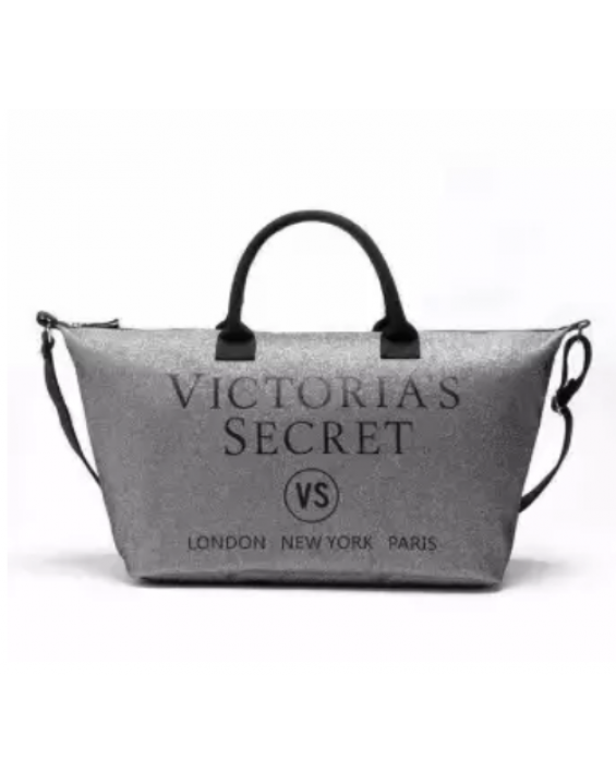Victoria's Secret Bolsa Tote Limited Edition Silver Glitter