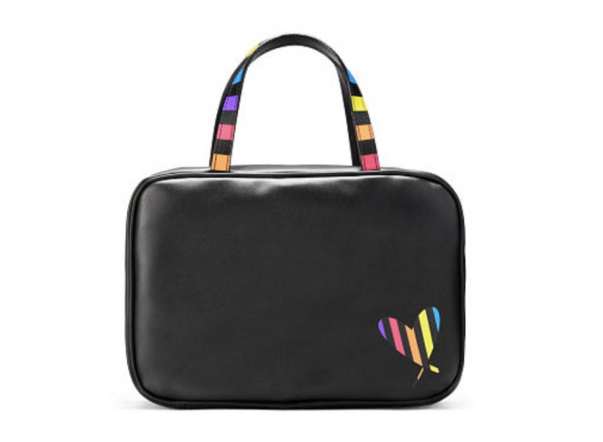 Victoria's Secret Super Necessaire Para Viagem Rainbow Black com Gancho
