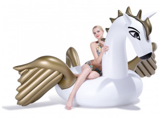 SunnyLife Bóia Inflável Golden Pegasus Super Gigante