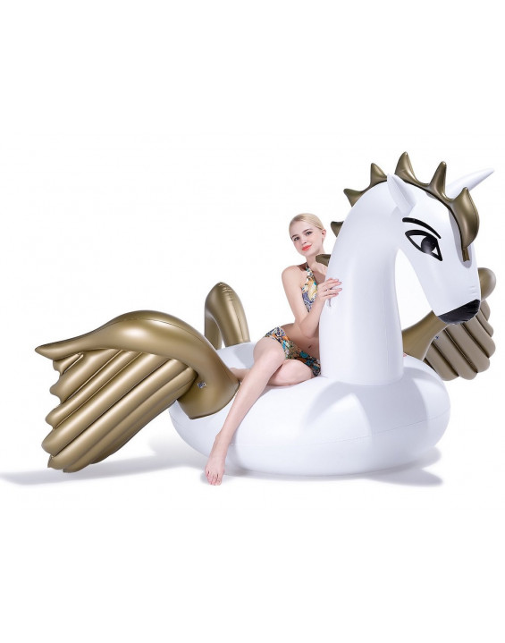 SunnyLife Bóia Inflável Golden Pegasus Super Gigante SunnyLife Bóia Inflável Golden Pegasus Super Gigante