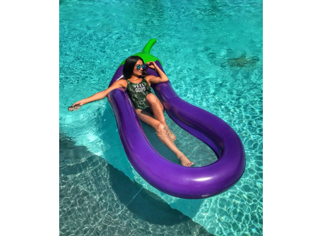 Bóia Inflável Berinjela Gigante