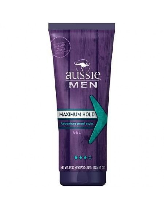 Aussie MEN Gel Max Hold 198g