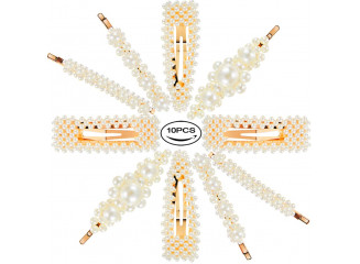 Kit Acessórios de Cabelo Pérolas (Contém 10)