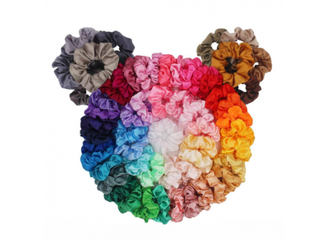 Scrunchies Prendedor De Cabelo Elástico Satin (Cores) Scrunchies Prendedor De Cabelo Elástico Satin (Cores)
