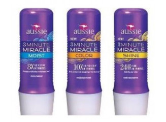 Kit Máscaras Aussie 3 Minute Miracle Moist + Color + Shine