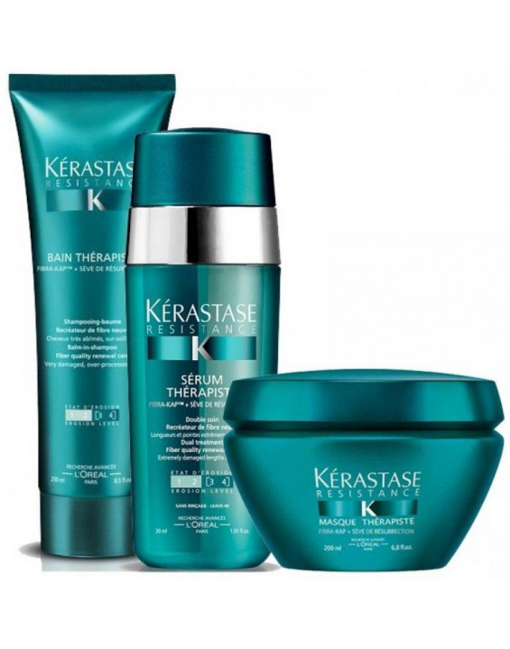 Kérastase Therapiste Kit Shampoo 250ml + Máscara 200ml + Serum 30ml Kérastase Therapiste Kit Shampoo 250ml + Máscara 200ml + Serum 30ml