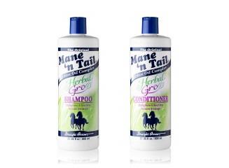 Mane n Tail Kit Shampoo e Condicionador Herbal Gro 800ml