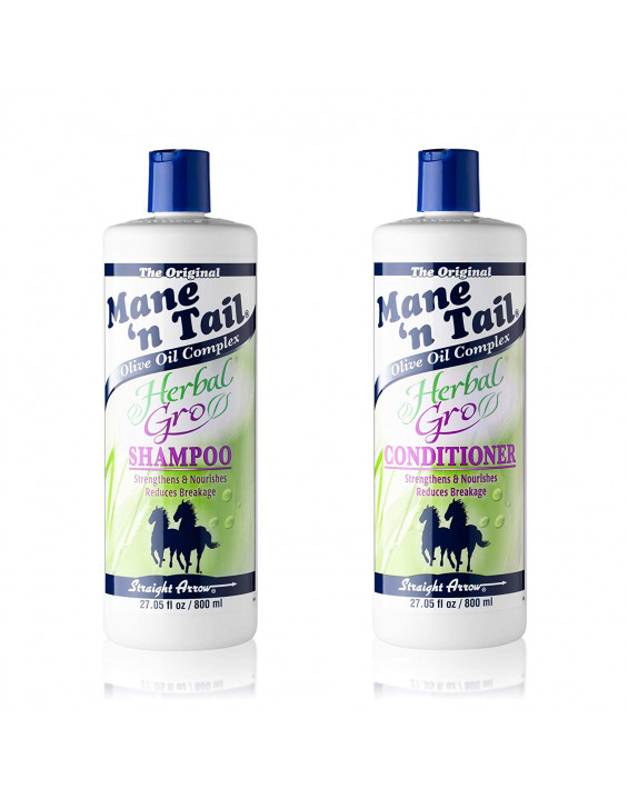 Mane n Tail Kit Shampoo e Condicionador Herbal Gro 800ml Mane n Tail Kit Shampoo e Condicionador Herbal Gro 800ml