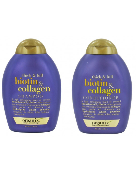Organix Thick and Full Biotin and Collagen Shampoo and Conditioner