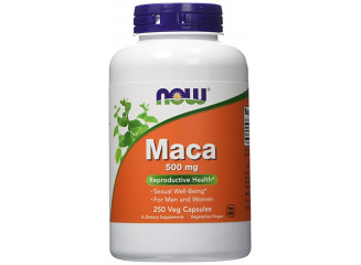 NOW Foods Suplemento Maca Peruana 500mg (250 Cápsulas)