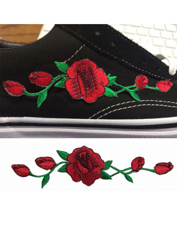 Patch de Rosas para Vans Old Skool Patch de Rosas para Vans Old Skool