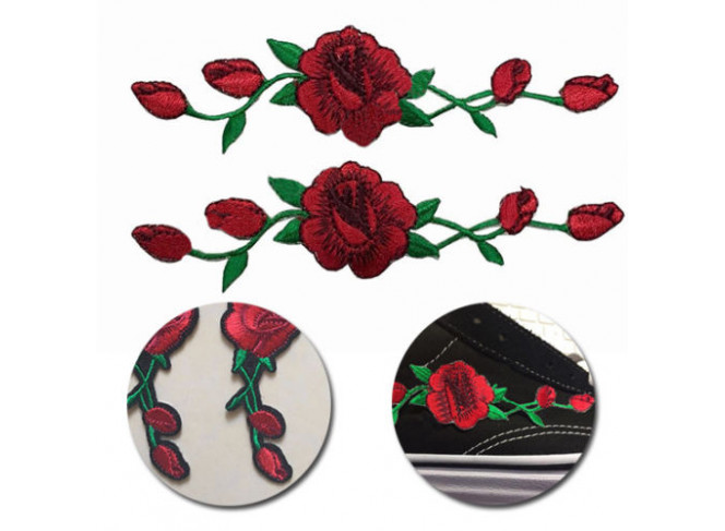 Patch de Rosas para Vans Old Skool Patch de Rosas para Vans Old Skool