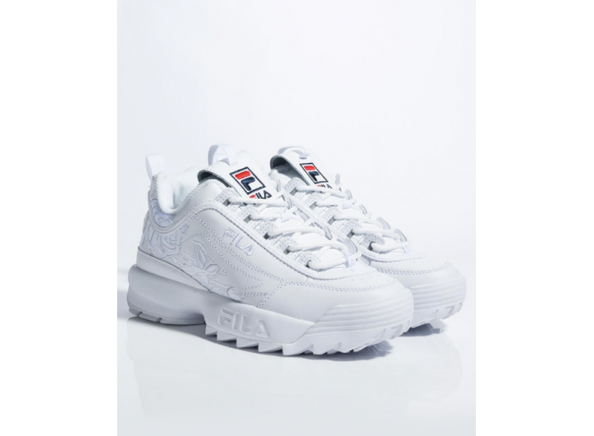 Tênis FILA Disruptor 2 Embroidery Roses Branco Bordado Tênis FILA Disruptor 2 Embroidery Roses Branco Bordado