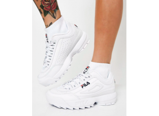 Tênis FILA Disruptor 2 Premium Branco Clássico 