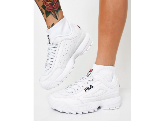 Tênis FILA Disruptor 2 Premium Branco Clássico 