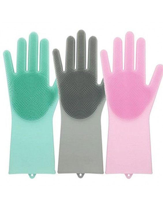 BYDI Luvas Mágicas de Silicone Multiuso (Cores)