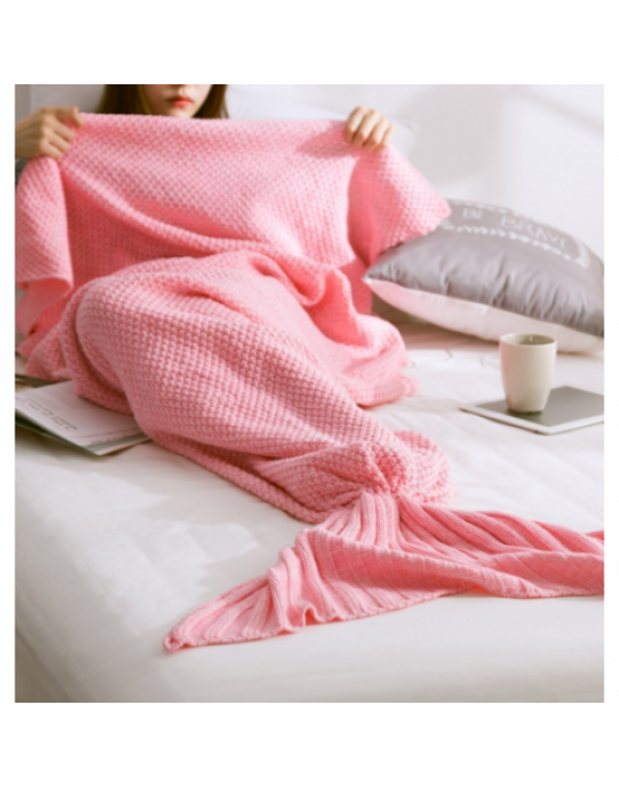 Cobertor de Solteiro Cauda de Sereia Rosa