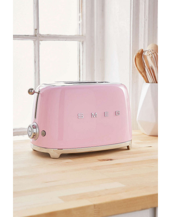 SMEG Torradeira para Duas Fatias Retro Style Rosa SMEG Torradeira para Duas Fatias Retro Style Rosa