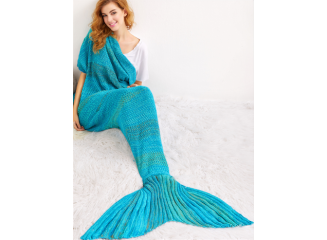 BYDI Cobertor Cauda de Sereia Azul
