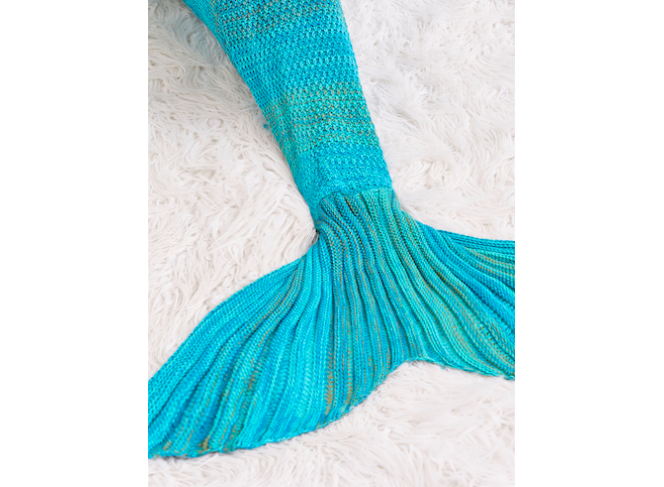 BYDI Cobertor Cauda de Sereia Azul