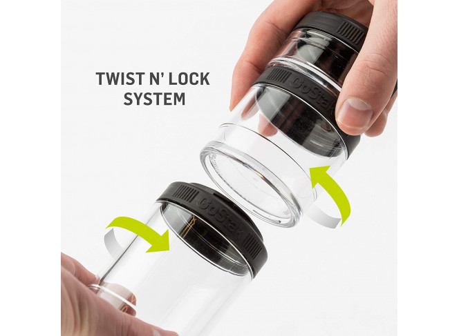 BlenderBottle Kit de Potes GoStak Twist n' Lock 