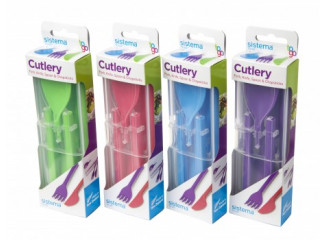 Sistema Kit de Talheres com Estojo Coleção To Go (Cores)