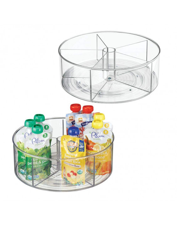 Organizador Giratório para Cozinha com 5 Divisórias