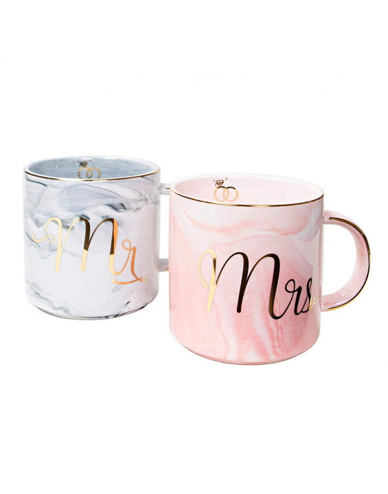 Kit Caneca para Casal Mr. e Mrs. 340ml