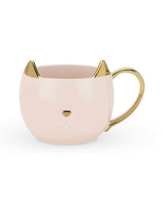 Caneca Gatinho Chloe Rosa 350ml