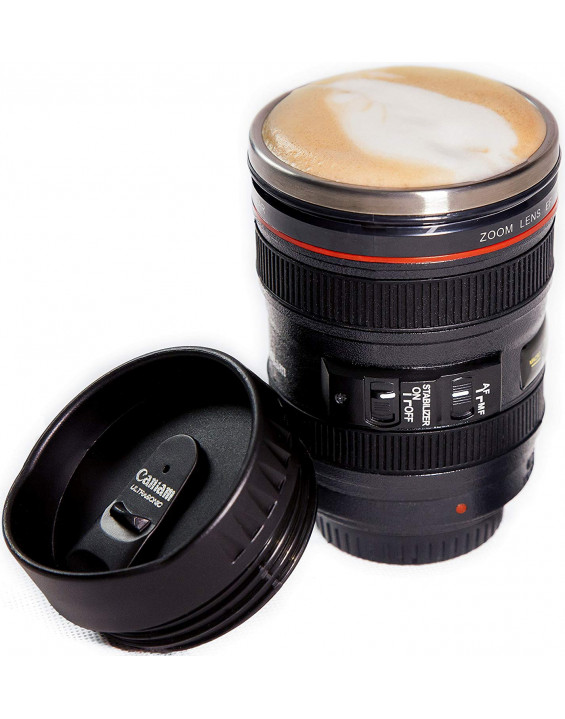 Caneca Lente de Câmera Canon 400ml