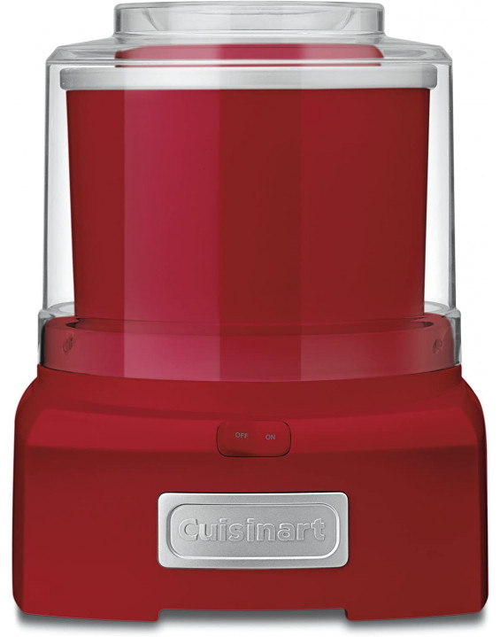 Cuisinart Máquina para Preparo de Sorvete, Sorbet e Frozen Yogurt Vermelha