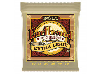 Ernie Ball Kit de Cordas para Violão Earthwood Extra Light 