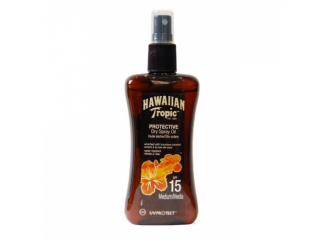 Hawaiian Tropic Óleo Bronzeador Spray 200ml Fps 15