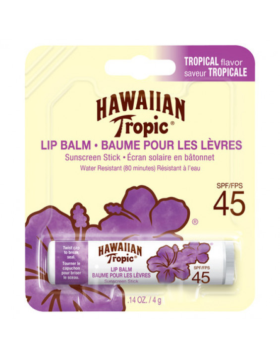 Hawaiian Tropic Hidratante Labial Lip Balm Sabor Tropical SPF 45 