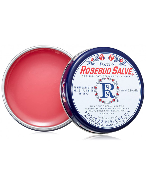 Rosebud Salve Balme Hidratante Labial Lip Balm Lata