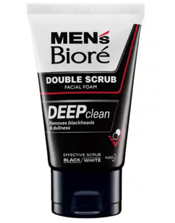 Bioré Máscara De Exfoliação Facial Double Scrub para Homens